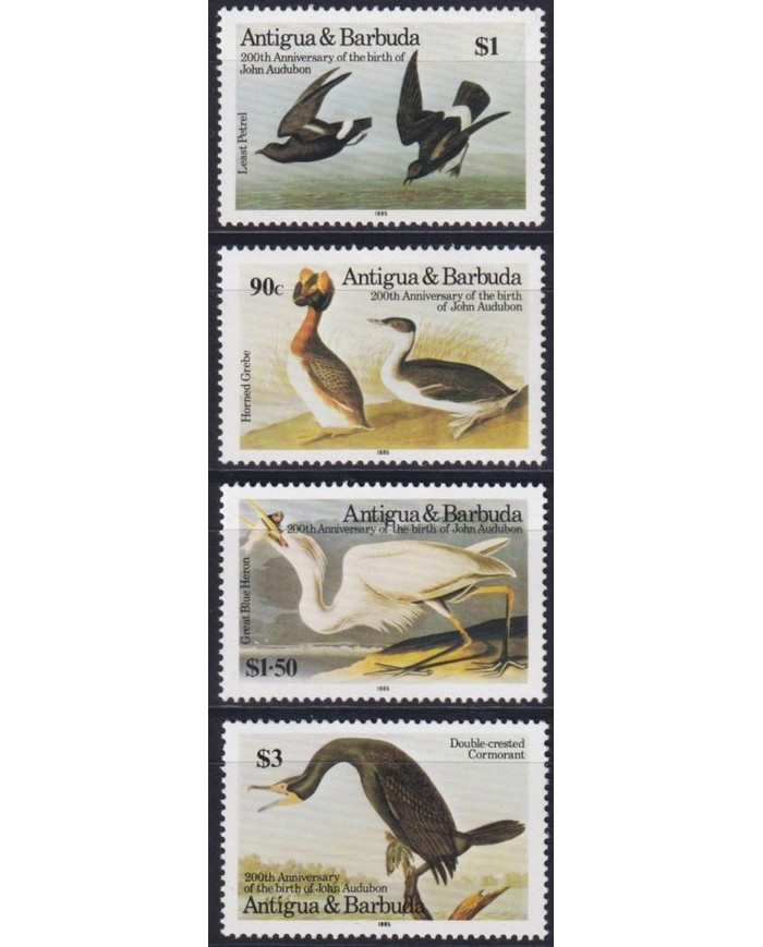 F-EX45598 ANTIGUA & BARBUDA MNH 1985 AUDUBON FAUNA BIRD AVES PÁJAROS.