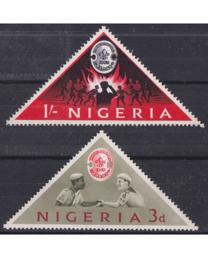 F-EX44203 NIGERIA MNH 1963 JAMBOREE SCOUTING BOYS SCOUT.