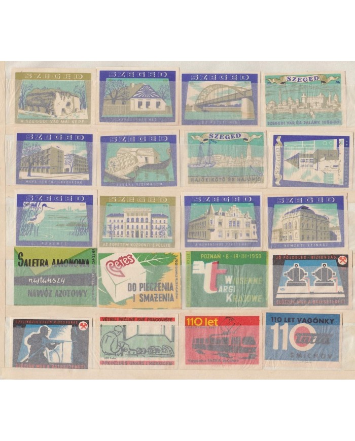 F-EX6483 HUNGARY CZECHOSLOVAKIA RUSSIA MATCHES CINDERELLA LOT +100 DIFF