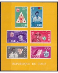 F-EX43734 TOGO MH 1961 SHEET SCOUTING BOYS SCOUT BADEM POWELL.