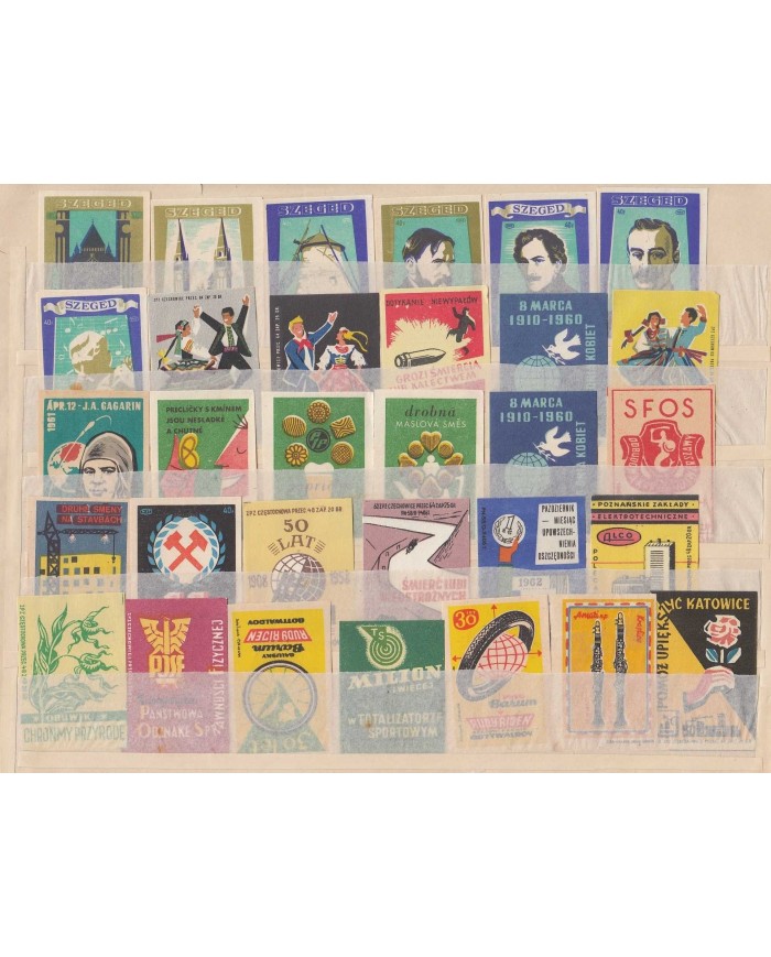 F-EX6483 HUNGARY CZECHOSLOVAKIA RUSSIA MATCHES CINDERELLA LOT +100 DIFF