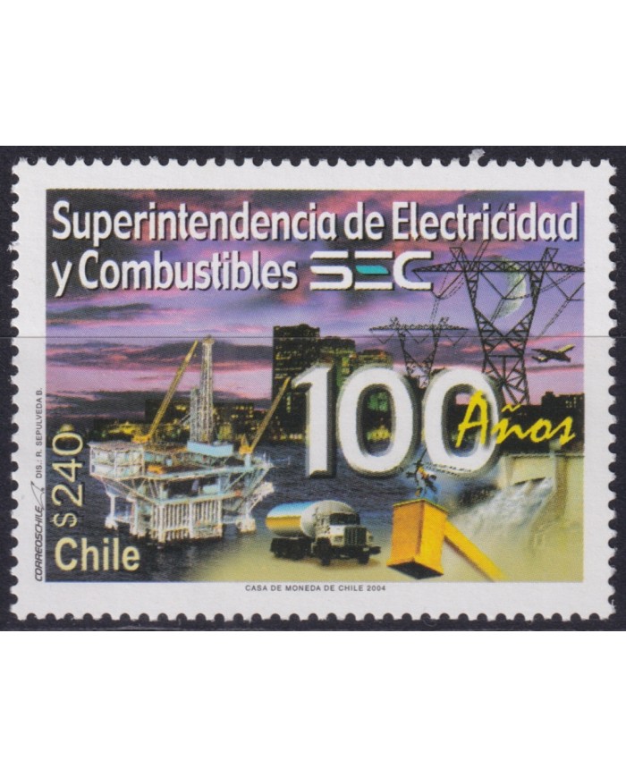 F-EX49928 CHILE MNH 2004 CENT. ENERGY ELECTRICITY INTENDENCE.