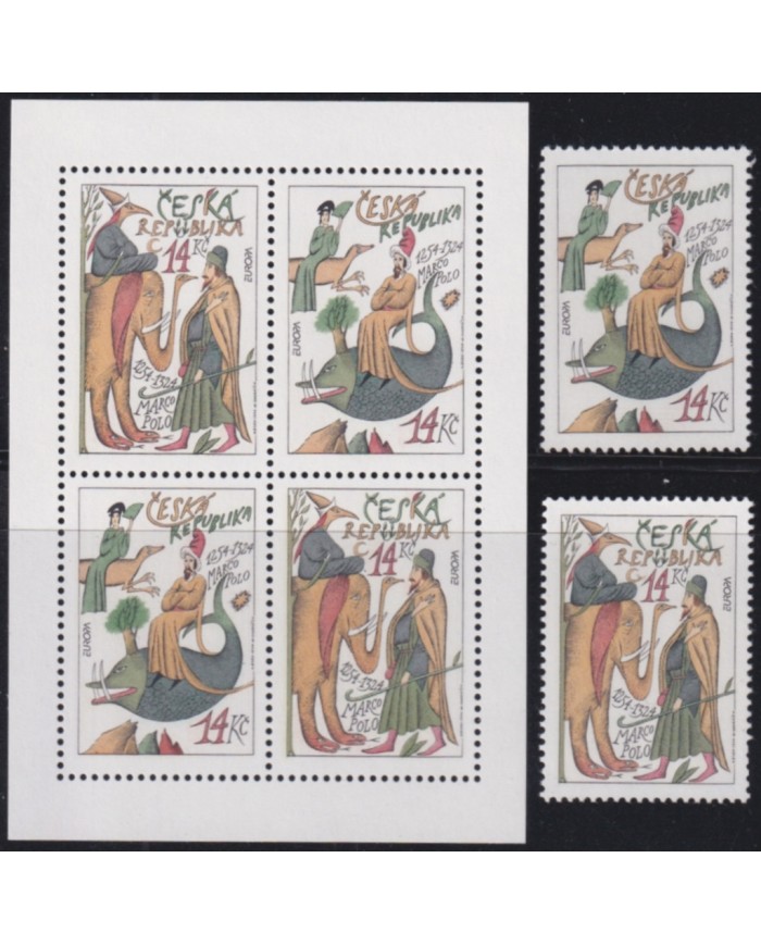 F-EX50193 CZECHOSLOVAKIA 1994 MNH EUROPA DISCOVERY MARCO POLO.