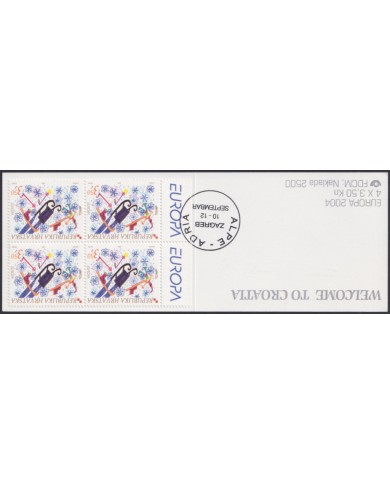 F-EX47971 CROATIA HRVATSKA MNH 2004 EUROPA BOOKLED CHILDREN DRAWING.