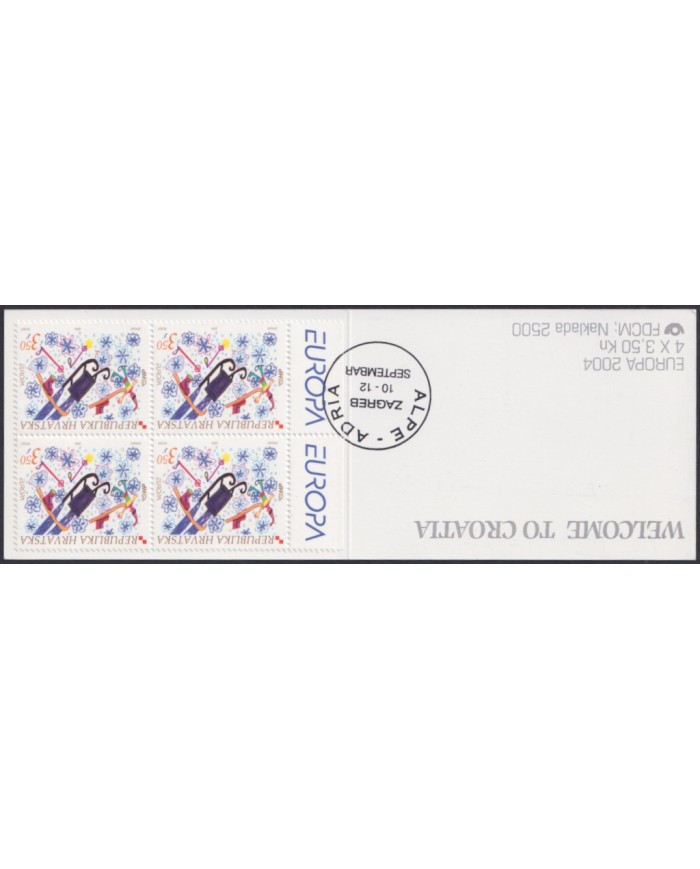 F-EX47971 CROATIA HRVATSKA MNH 2004 EUROPA BOOKLED CHILDREN DRAWING.