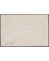 F-EX49975 EGYPT 1891 1m. PYRAMID SPHINX PIANO ALEXANDRIE CARD.