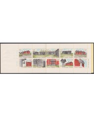 F-EX48392 FINLAND SUOMI MNH 1979 BOOKLED PEASANT ARCHITECTURE.