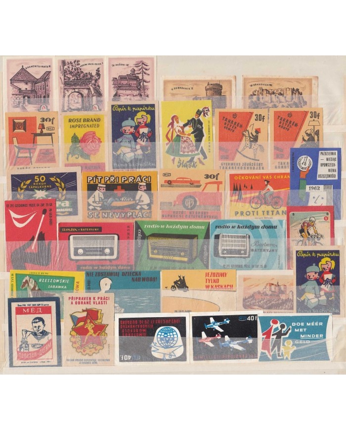 F-EX6486 HUNGARY CZECHOSLOVAKIA RUSSIA MATCHES CINDERELLA LOT +100 DIFF
