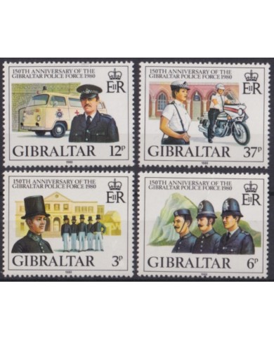 F-EX48367 GIBRALTAR MNH 1980 150th ANNIV POLICE FORCE.
