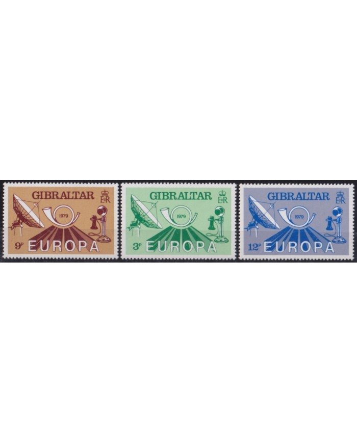 F-EX48369 GIBRALTAR MNH 1979 EUROPA TELECOMMUNICATIONS RADAR.