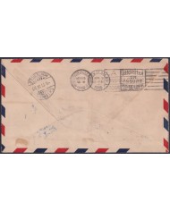 F-EX49917 HAITI 1930 NYRBA ROUTE FIRST FLIGHT COVER TO MONTEVIDEO URUGUAY.