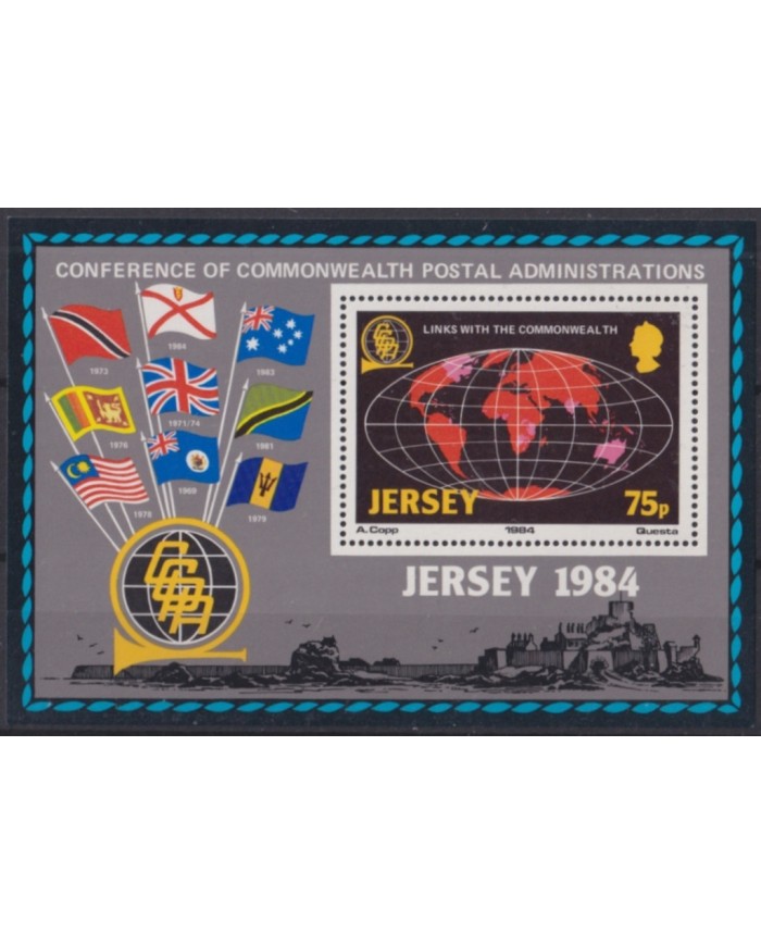 F-EX50206 JERSEY UK ENGLAND MNH 1984 CONFERENCE OF COMMONWEALTH ADMINISTRATION.
