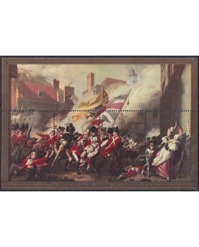 F-EX50243 UK ENGLAND JERSEY 1981 MNH ART J. S. COPLEY DEATH OF MAJOR PEIRSON.