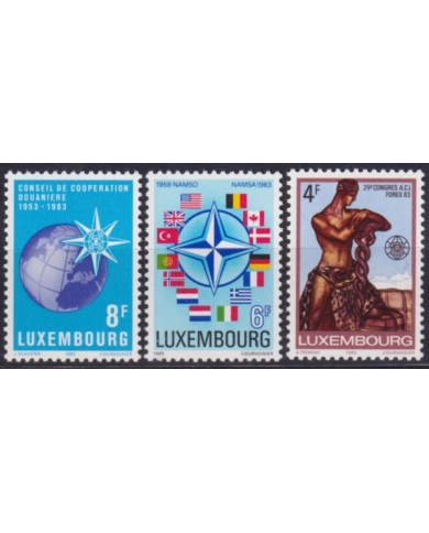 F-EX50172 LUXEMBOURG MNH 1983 NATO CONGRESS CUSTOM COOPERATION & FOREX.