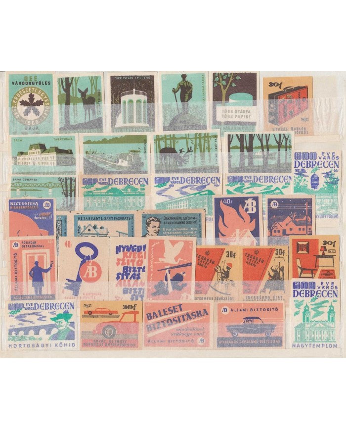 F-EX6486 HUNGARY CZECHOSLOVAKIA RUSSIA MATCHES CINDERELLA LOT +100 DIFF