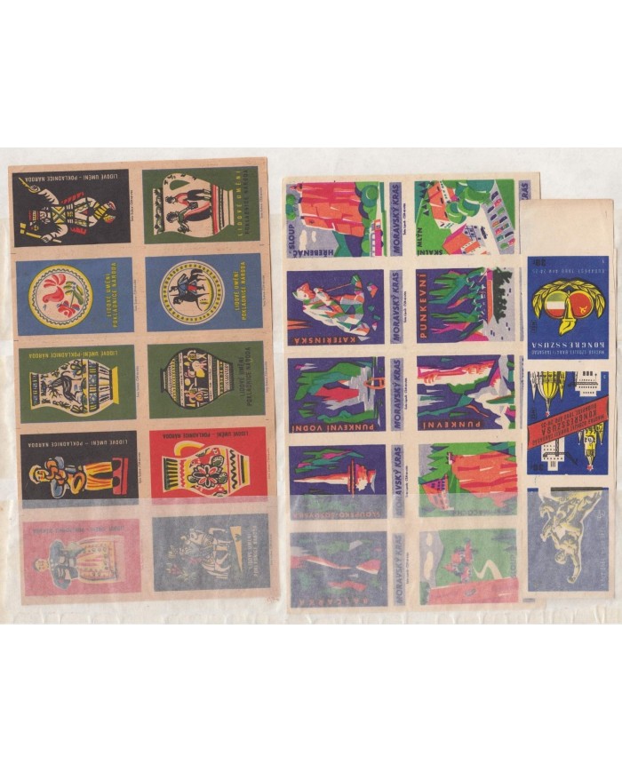 F-EX6487 HUNGARY CZECHOSLOVAKIA RUSSIA MATCHES CINDERELLA LOT +100 DIFF.