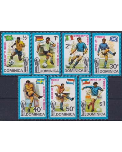 F-EX50620 DOMINICA MNH 1974 MUNICH WORLD CUP SOCCER FOOTBAL.