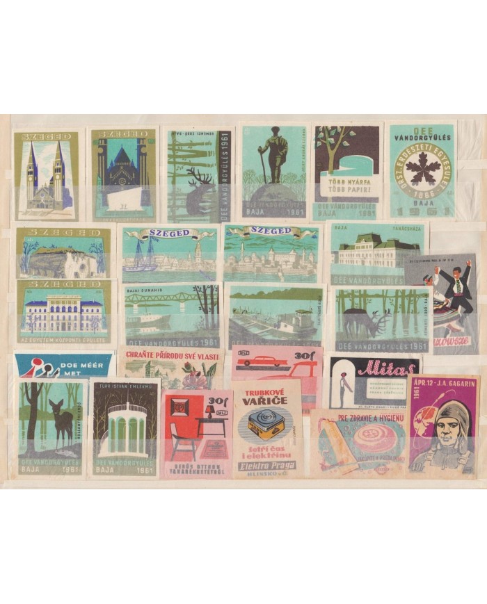 F-EX6487 HUNGARY CZECHOSLOVAKIA RUSSIA MATCHES CINDERELLA LOT +100 DIFF.