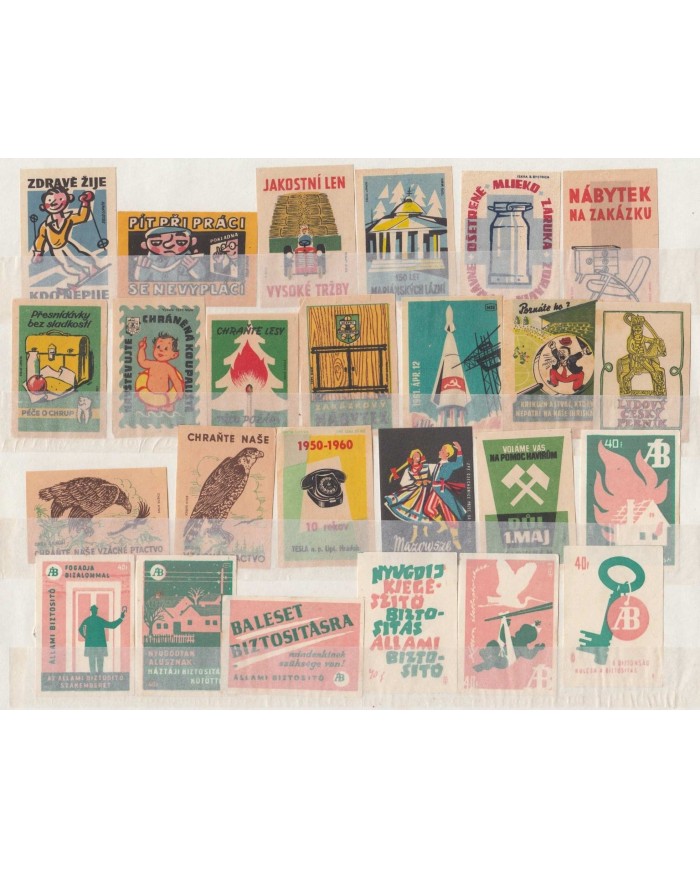 F-EX6487 HUNGARY CZECHOSLOVAKIA RUSSIA MATCHES CINDERELLA LOT +100 DIFF.