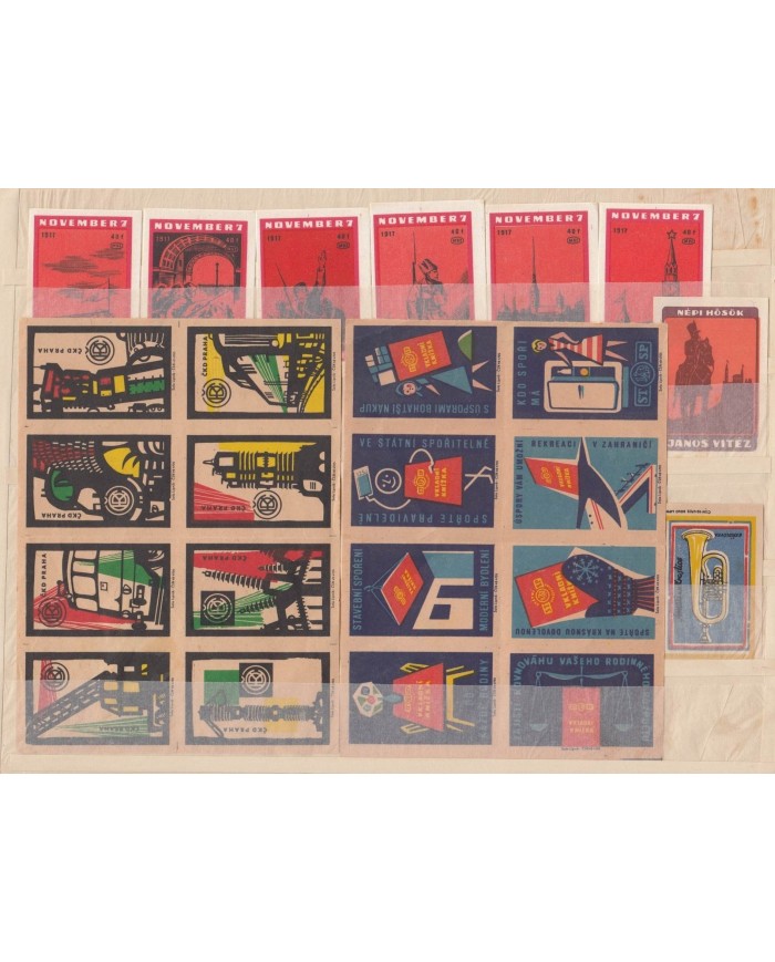 F-EX6487 HUNGARY CZECHOSLOVAKIA RUSSIA MATCHES CINDERELLA LOT +100 DIFF.