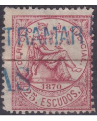 DER-239 PUERTO RICO REVENUE 1870 25e DERECHO JUDICIAL PROOF MUESTRA ULTRAMAR.