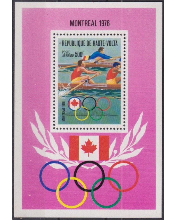 F-EX50630 UPPER VOLTA MNH 1976 MONTREAL OLYMPIC GAMES.