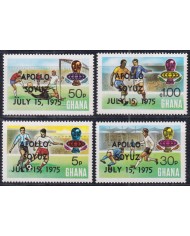 F-EX50690 GHANA MNH 1975 WORLD CUP SOCCER FUTBOL FOOTBALL WINNER OVERPRINT.