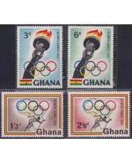 F-EX50684 GHANA MNH 1960 OLYMPIC GAMES ROMA ATHLETISM TOURCH.