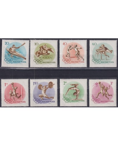F-EX50475 HUNGARY MNH 1956 MELBOURNE OLYMPIC GAMES FENCING BASKET EQUESTRIAN SOCCER.