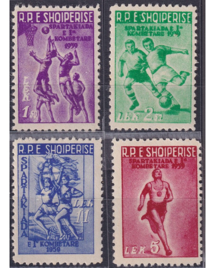 F-EX50667 ALBANIA MNH 1959 SPARTAK SPARTACIST SOCCER FUTBOL FOOTBALL.