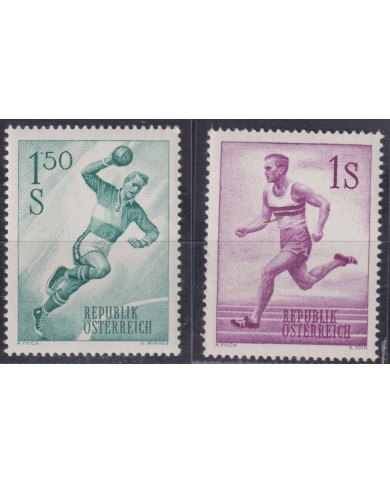 F-EX50669 AUSTRIA MNH 1959 SPORT RUNNING HANDBALL.