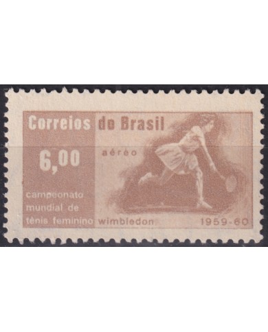 F-EX50698 BRAZIL MNH 1959 WOMAN WILBLEDON TENNIS CHAMPIONSHIP MARIA E. BUENO.
