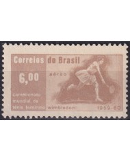 F-EX50698 BRAZIL MNH 1959 WOMAN WILBLEDON TENNIS CHAMPIONSHIP MARIA E. BUENO.