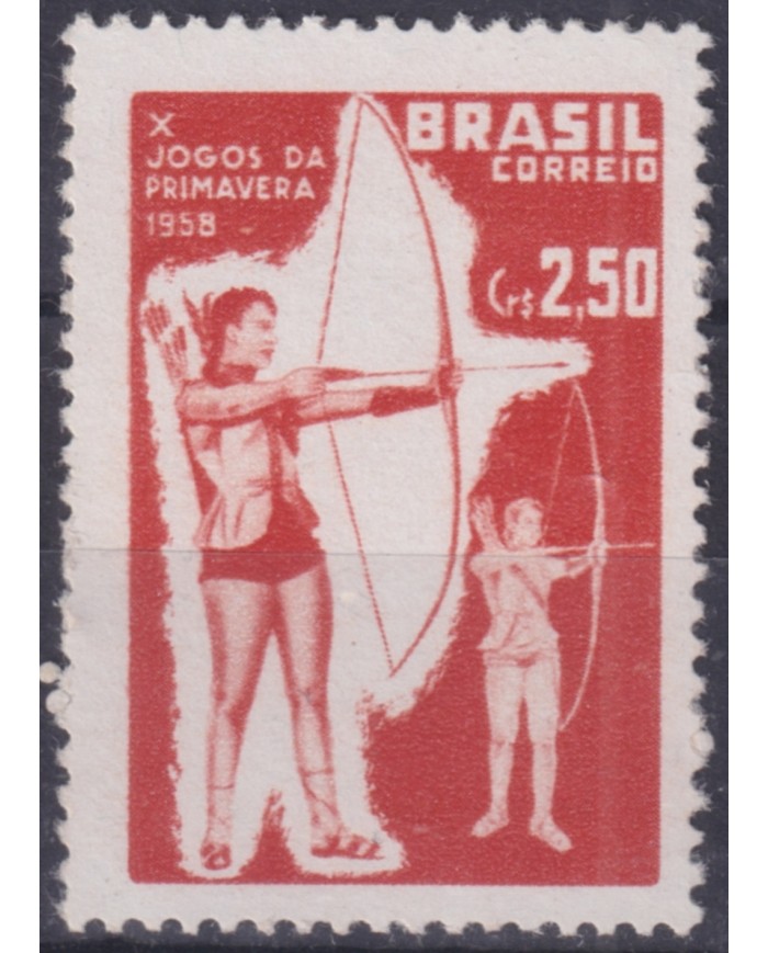 F-EX50654 BRAZIL MNH 1958 WOMAN ARCHERY SPRINT GAMES.