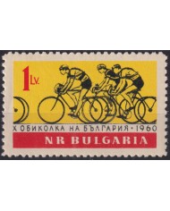 F-EX50697 BULGARIA MNH 1960 10th BICYCLE CYCLING TOUR RACE.