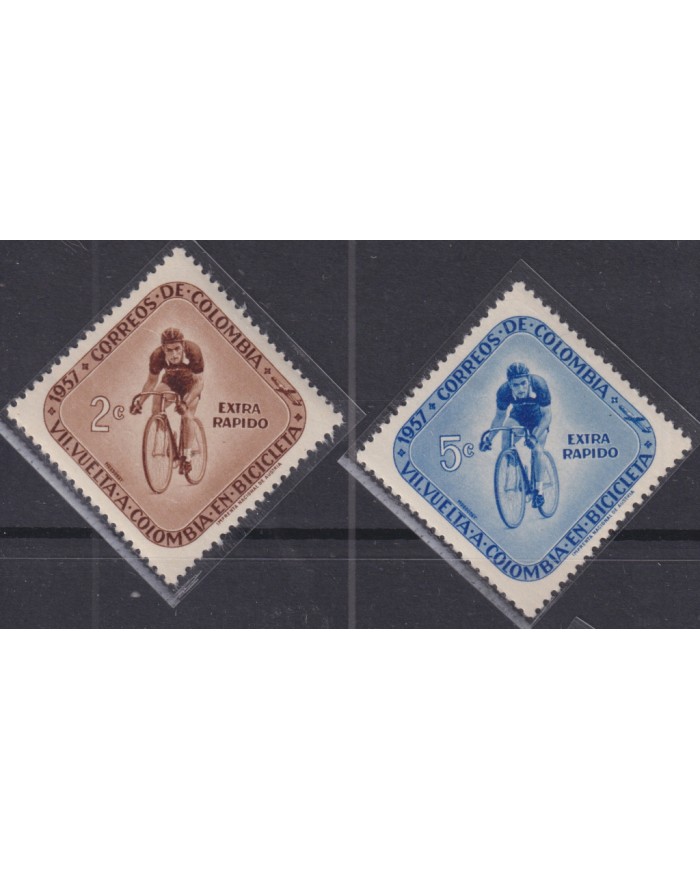 F-EX50658 COLOMBIA MH 1957 RACE ARROND COLOMBIA.