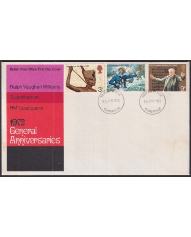 F-EX51242 UK ENGLAND FDC 1972 CAMBRIDGE TUTANKHAMUN HM COASTGUARD WILLIAMS. F-EX51242 UK ENGLAND FDC 1972 CAMBRIDGE TUTANKHAMUN HM COASTGUARD WILLIAMS.