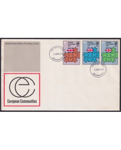 F-EX51249 UK ENGLAND FDC 1973 BIRMINGHAM EUROPEAN COMMUNITIES. F-EX51249 UK ENGLAND FDC 1973 BIRMINGHAM EUROPEAN COMMUNITIES.