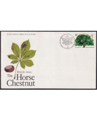 F-EX51256 UK ENGLAND FDC 1974 EDINBURGH BRITISH TREE HORSE CHESNUT.