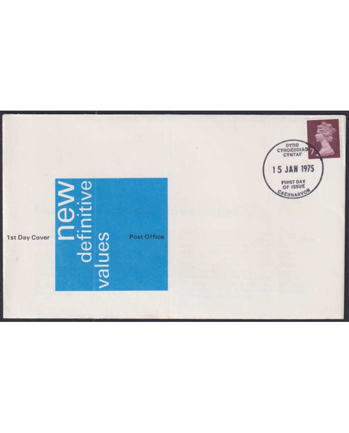 F-EX51261 UK ENGLAND FDC 1974 EDINBURGH & CAERNARVON MACHIN DEFINITIVE. F-EX51261 UK ENGLAND FDC 1974 EDINBURGH & CAERNARVON MACHIN DEFINITIVE.