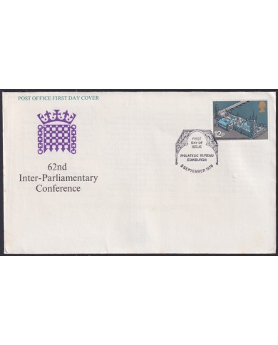 F-EX51271 UK ENGLAND FDC 1975 EDINBURGH 62nd INTER- PARLIAMENT ARCHITECTURE. F-EX51271 UK ENGLAND FDC 1975 EDINBURGH 62nd INTER- PARLIAMENT ARCHITECTURE.