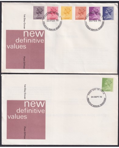 F-EX51272 UK ENGLAND FDC 1975 BIRMINGHAM MACHIN DEFINITIVE. F-EX51272 UK ENGLAND FDC 1975 BIRMINGHAM MACHIN DEFINITIVE.
