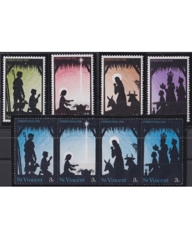 F-EX50935 ST VINCENT MNH 1974 CHRISTMAS NAVIDAD ART DRAWING.