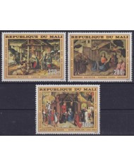 F-EX50945 MALI MNH 1975 CHRISTMAS NAVIDAD ART PAINTING MEMLING CRIVELLI GADDI.