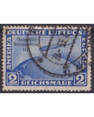 F-EX45722 GERMANY 1933 2 mks ZEPPEL GERMANY 1933 2 mks ZEPPELIN CHIGAGO FLIGHT.