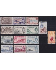 F-EX46636 GIBRALTAR 1953 MLH ELIZABETH II MONUMENT & LANDSCAPE +200€.
