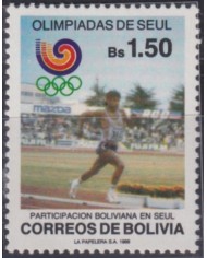 F-EX52024 BOLIVIA MNH 1988 SEOUL OLYMPIC GAMES ATHLETISM.