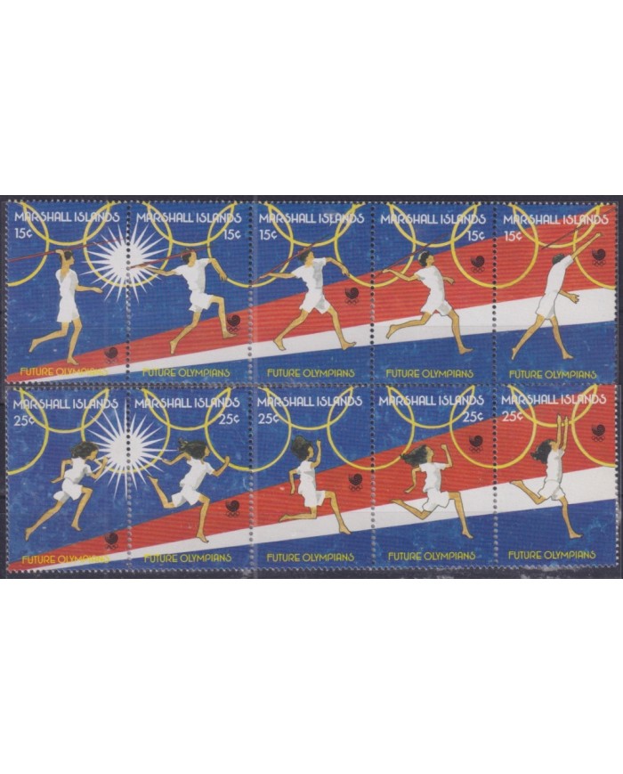F-EX52074 MARSHALL MNH 1988 SEOUL OLYMPIC GAMES ATHLETISM JAVELIN.