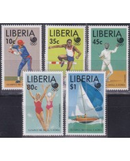F-EX52080 LIBERIA MNH 1988 SEOUL OLYMPIC GAMES ATHLETISM SOCCER BASEBALL FENCING.