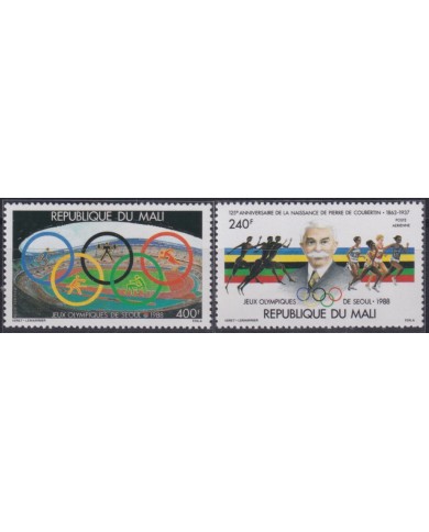F-EX52083 MALI MNH 1988 INTERNATIONAL OLYMPIC COMITEE PIERRE DE COUBERTIN.